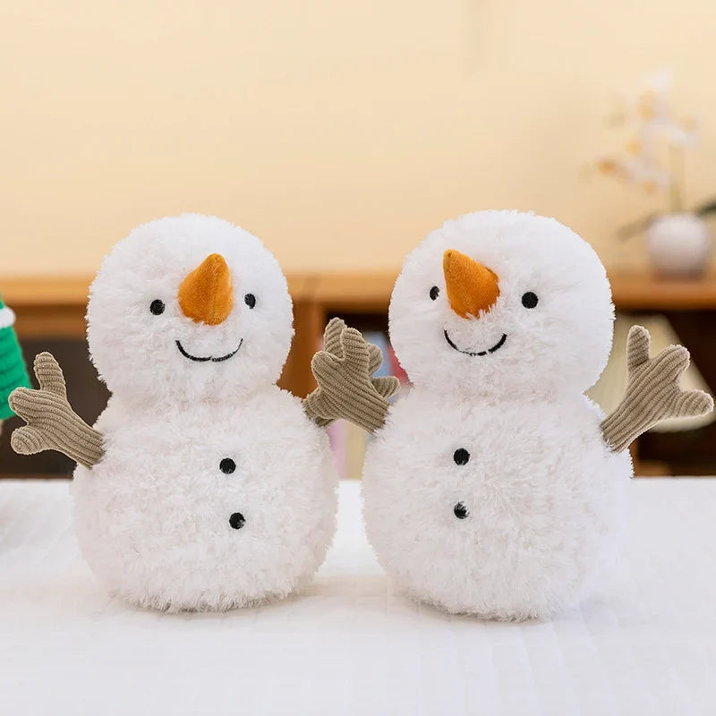 Snowman Decoration Soft Plush 10 Inch Scarf & Hat