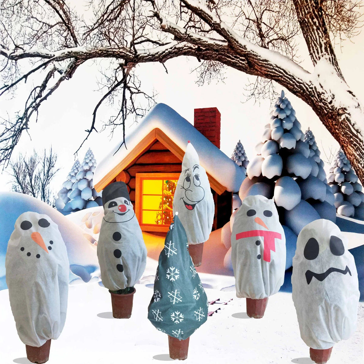 Snowman Decoration Weatherproof Indoor & Outdoor Compact