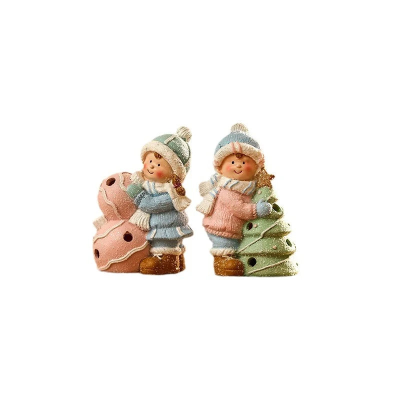 Snowman Figurine LED-Lit Durable Shelf & Table Decor
