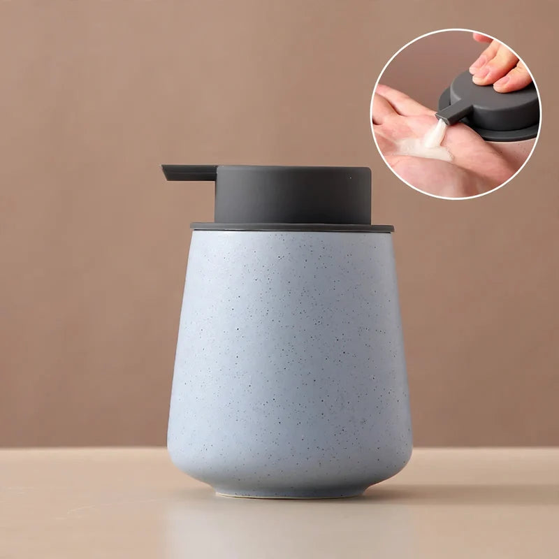 Soap Dispenser Ceramic One-Hand Pump Large Capacity