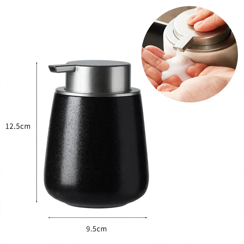 Soap Dispenser Ceramic One-Handed Pump Matte Finish