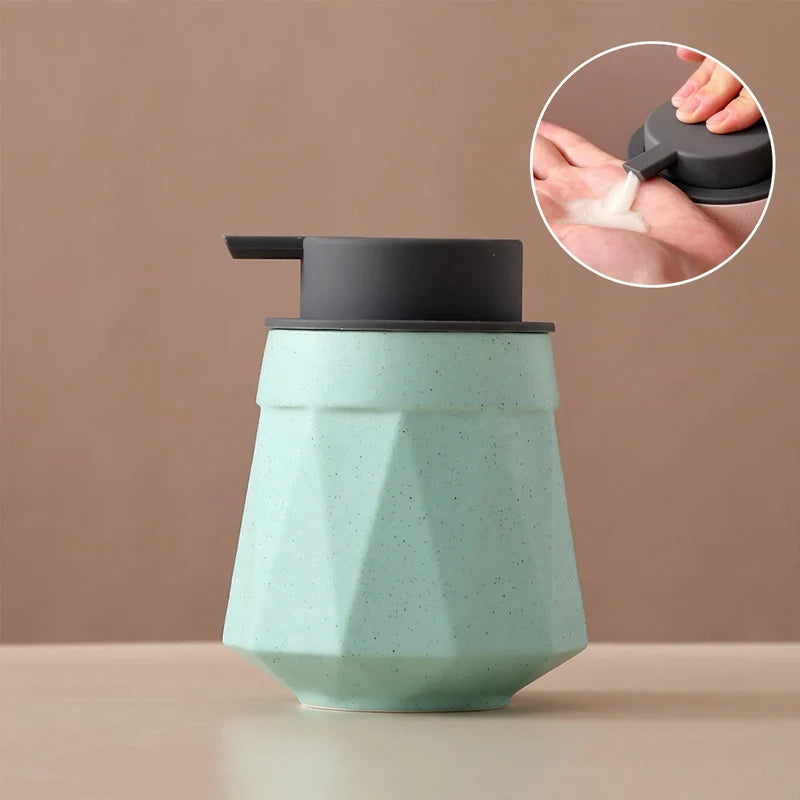 Soap Dispenser Ceramic Refillable One-Handed Pump