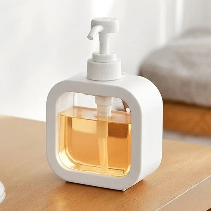 Soap Dispenser Minimalist Design Wide Refill Opening Even Pump Dispensing