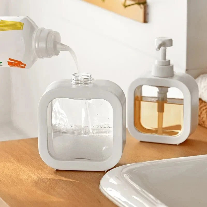 Soap Dispenser Minimalist Design Wide Refill Opening Even Pump Dispensing