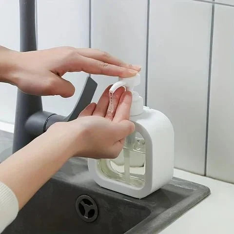 Soap Dispenser Minimalist Design Wide Refill Opening Even Pump Dispensing
