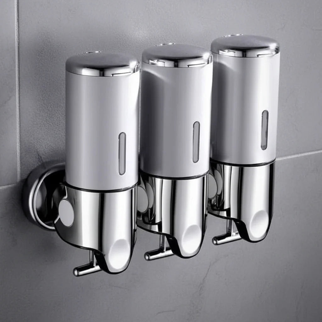 Soap Dispenser Wall-Mounted Stainless Steel 16.9 Fl Oz Capacity