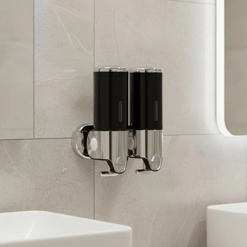 Soap Dispenser Wall-Mounted Stainless Steel 16.9 Fl Oz Capacity