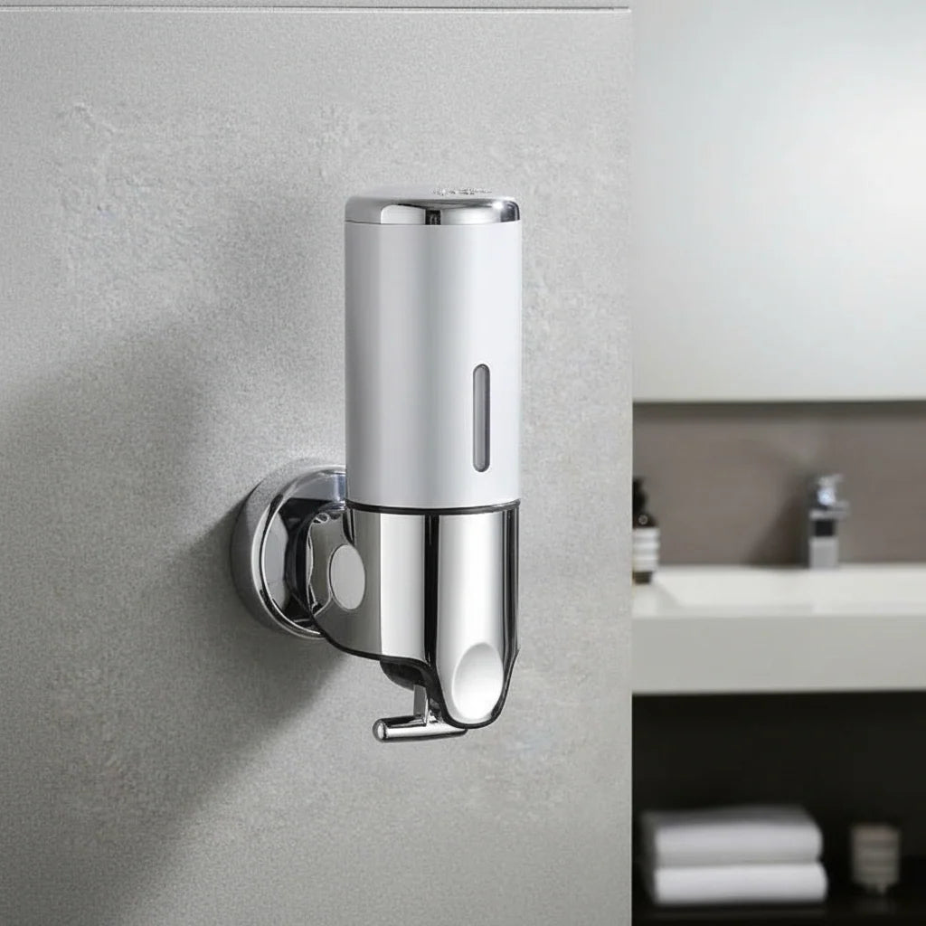 Soap Dispenser Wall-Mounted Stainless Steel 16.9 Fl Oz Capacity