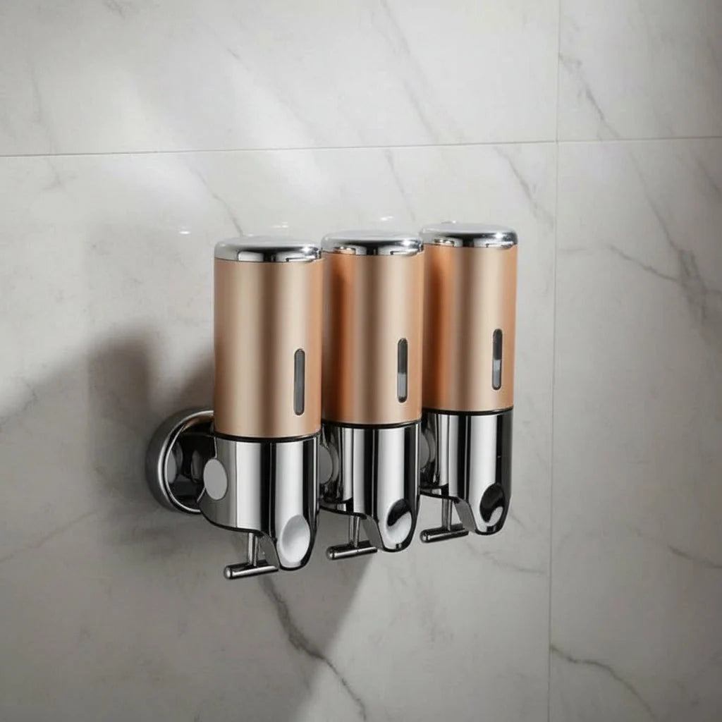 Soap Dispenser Wall-Mounted Stainless Steel 16.9 Oz