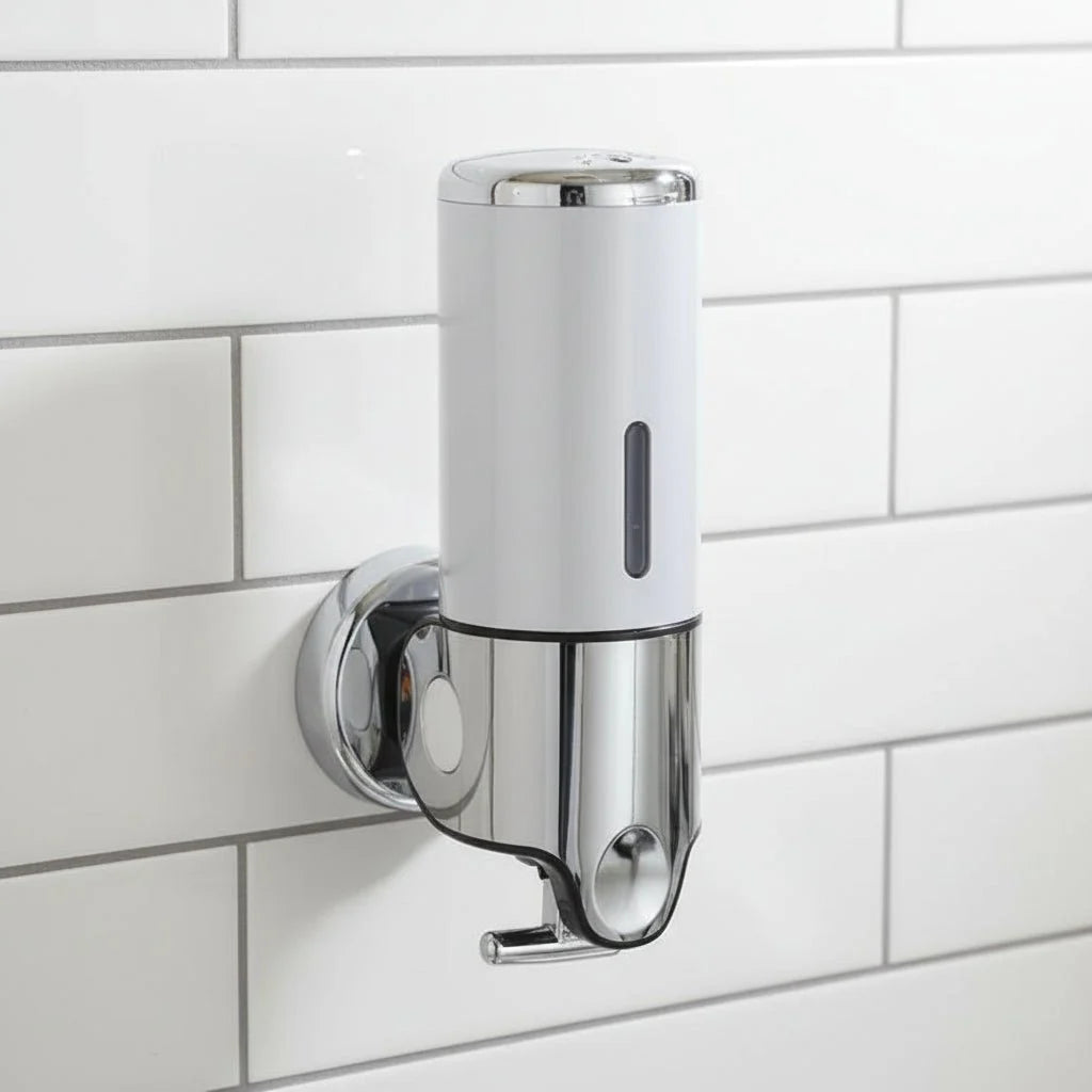 Soap Dispenser Wall-Mounted Stainless Steel 16.9 Oz Drip-Resistant