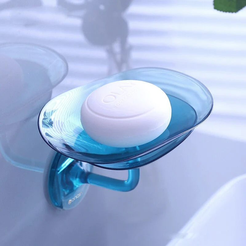 Soap Holder Drainage Holes Easy-Clean Compact Design