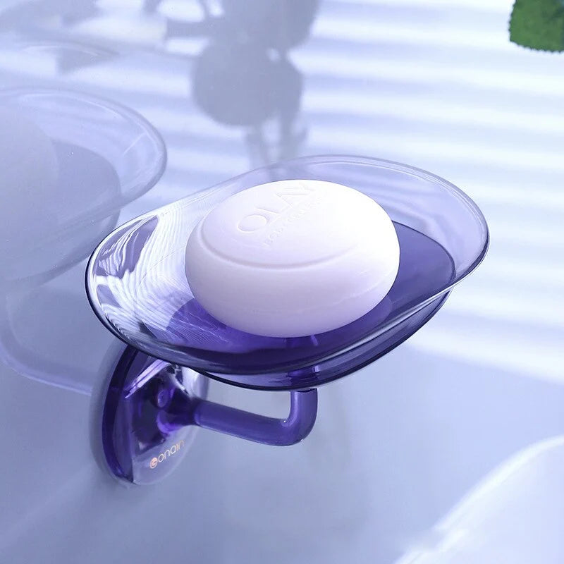 Soap Holder Drainage Holes Easy-Clean Compact Design