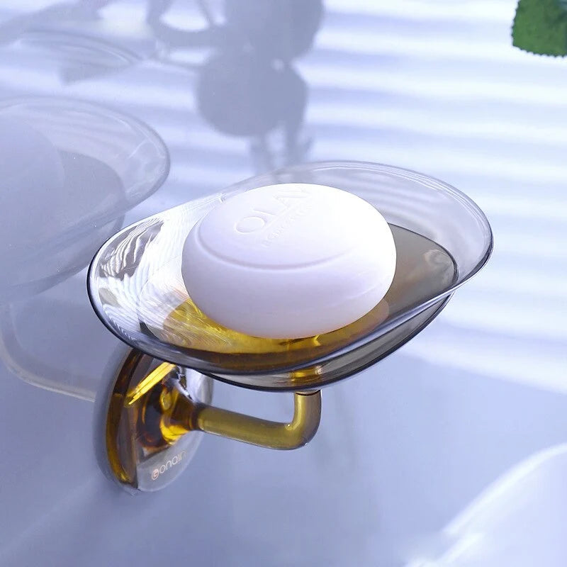 Soap Holder Drainage Holes Easy-Clean Compact Design