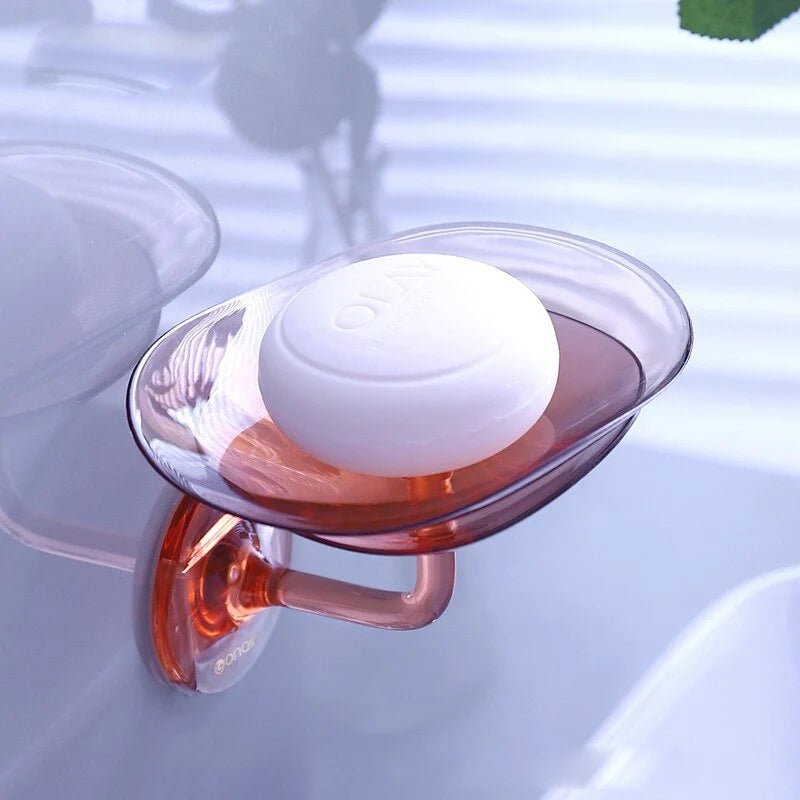 Soap Holder Drainage Holes Easy-Clean Compact Design