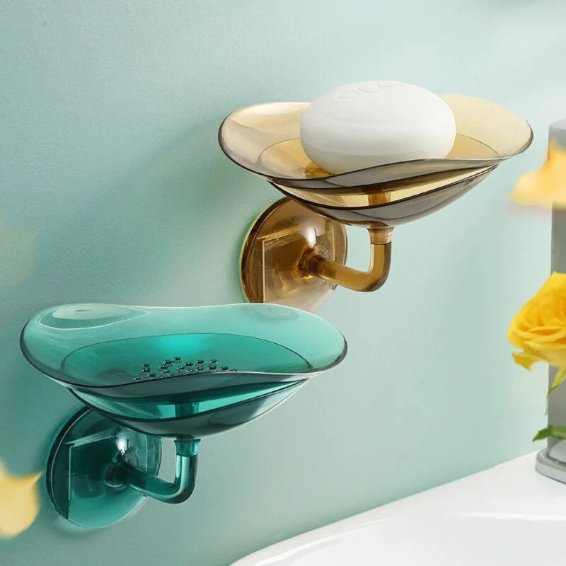 Soap Holder Drainage Holes Easy-Clean Compact Design