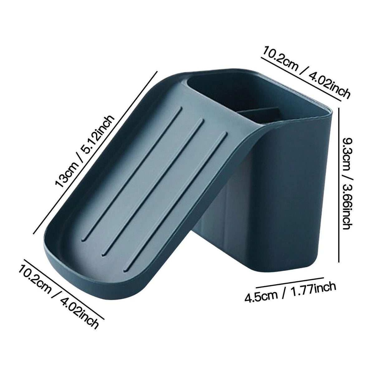 Soap Holder Rack Wall-Mounted Suction Cup Drainage
