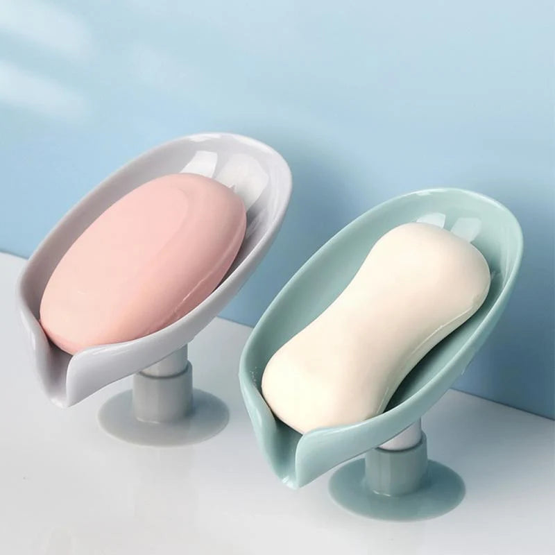 Soap Holder Self-Adhesive Drainage Design Holds 4 Bars