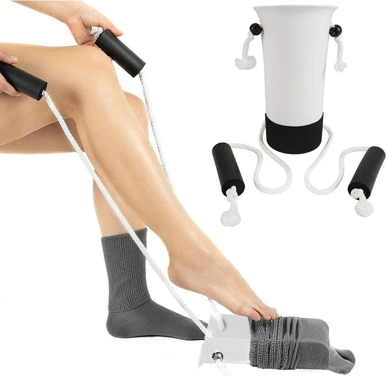 Sock Aid Long Handles Non-Slip Base Smooth Sliding Surface