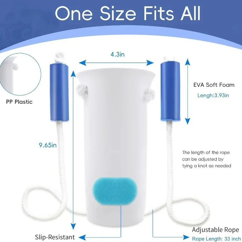 Sock Aid Long Handles Non-Slip Base Smooth Sliding Surface