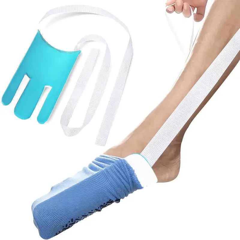 Sock Aid Long Handles Non-Slip Base Smooth Sliding Surface