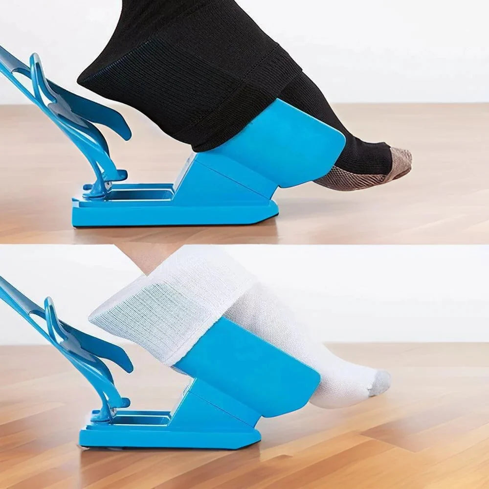 Sock Dressing Aid Foldable 26 Inch Handle & Guided Cradle