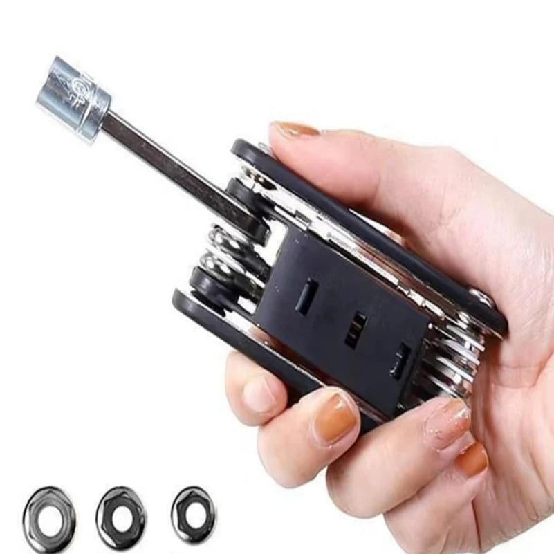 Socket Wrench Set 16-in-1 Rotating Head & Non-Slip Grip