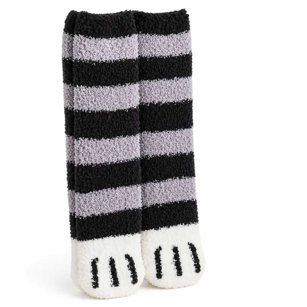 Socks Cat Paw Plush Silky-Soft One Size