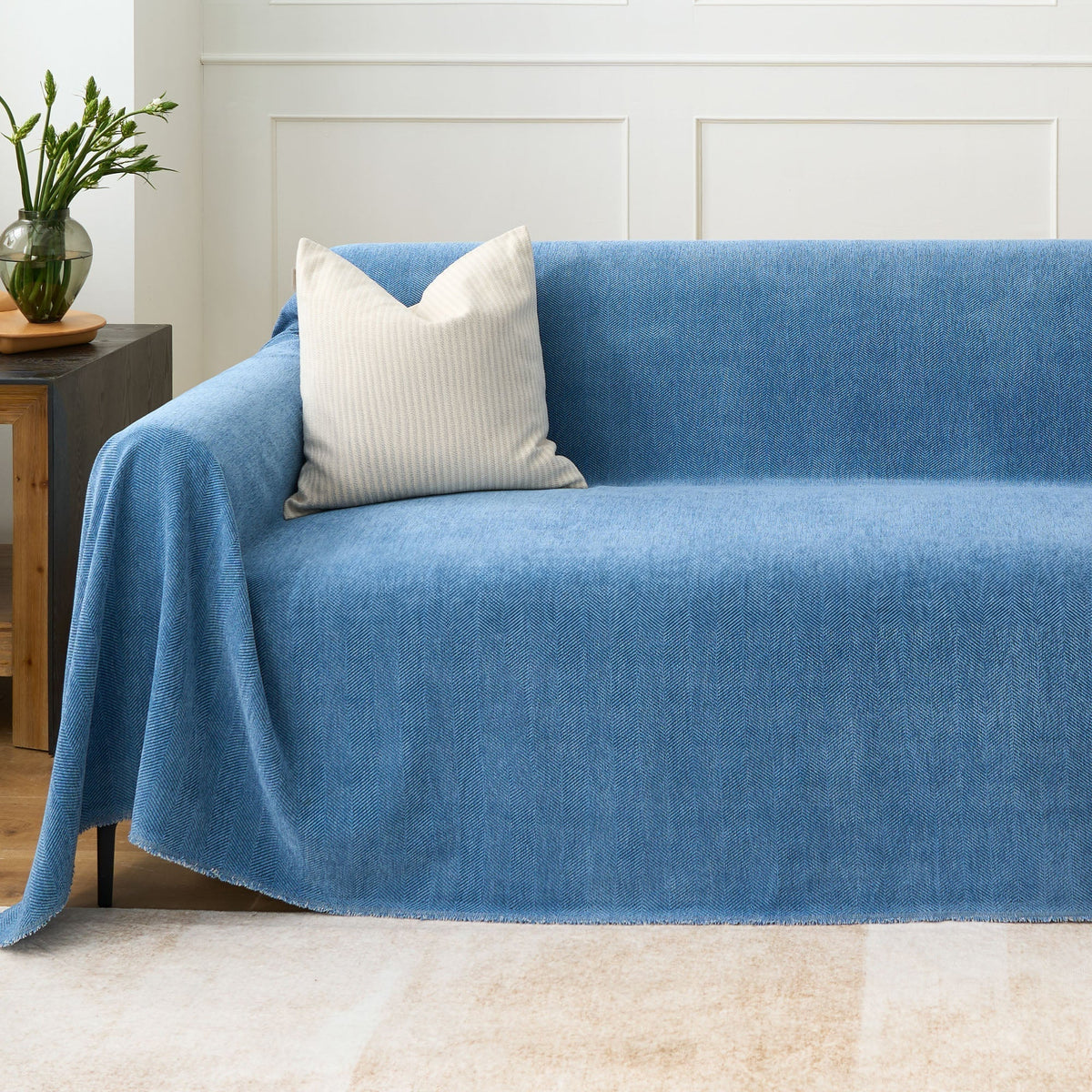 Sofa Cover Herringbone Water-Repellent Machine-Washable