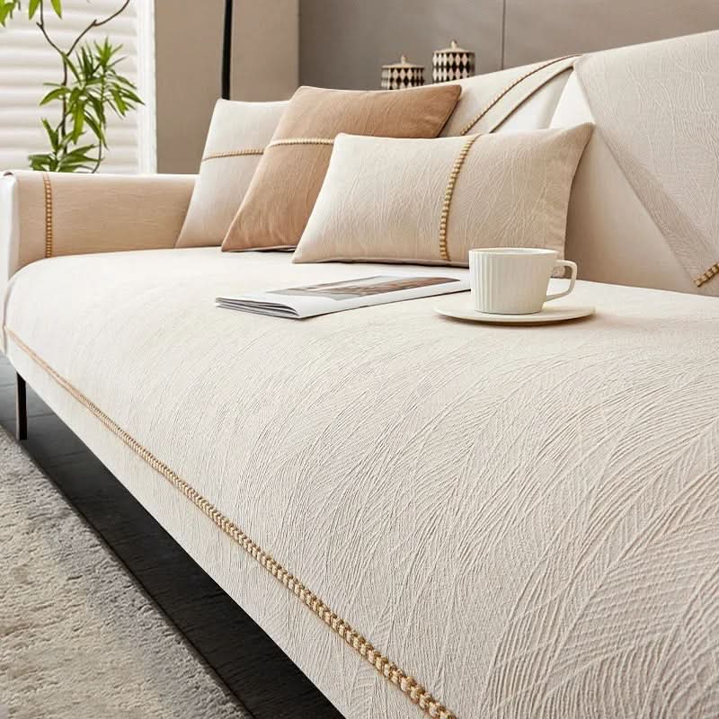 Sofa Cover Non-Slip Linen-Look Machine-Washable