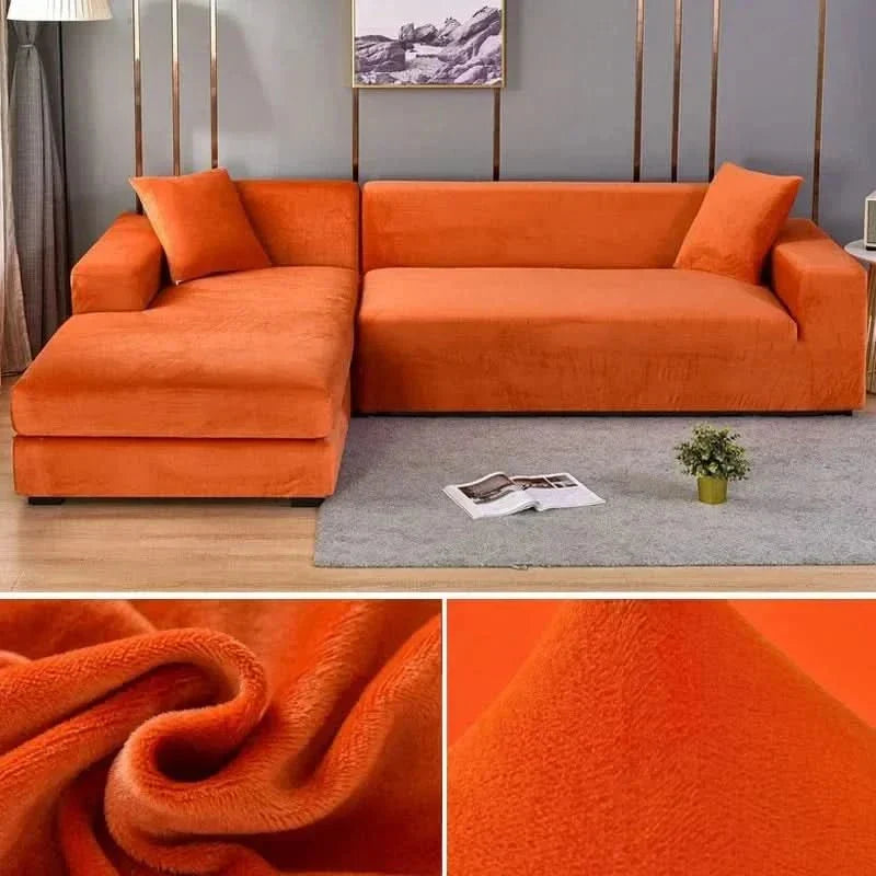 Sofa Cover Stretch Velvet Non-Slip Machine Washable