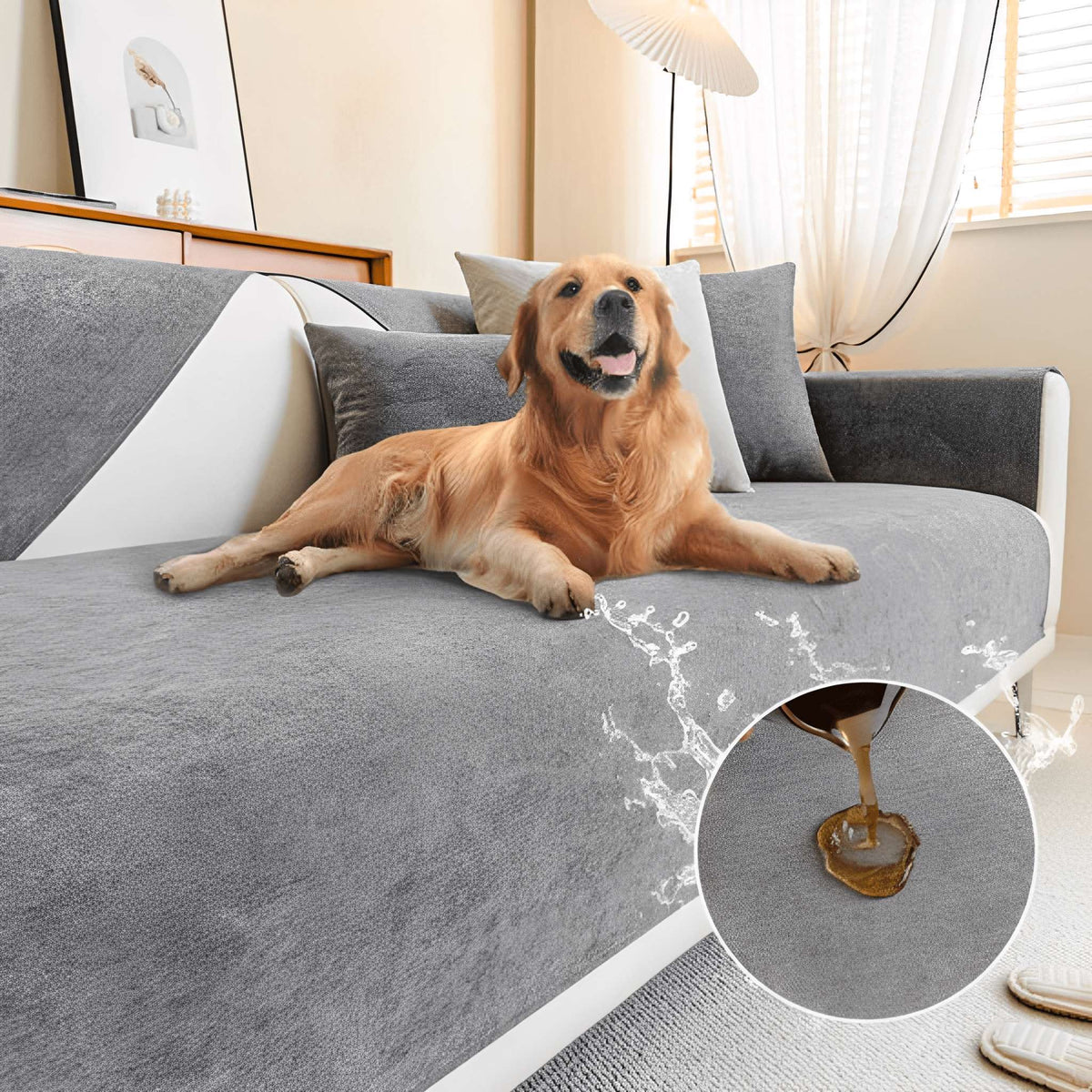 Sofa Cover Water-Resistant Non-Slip Washable