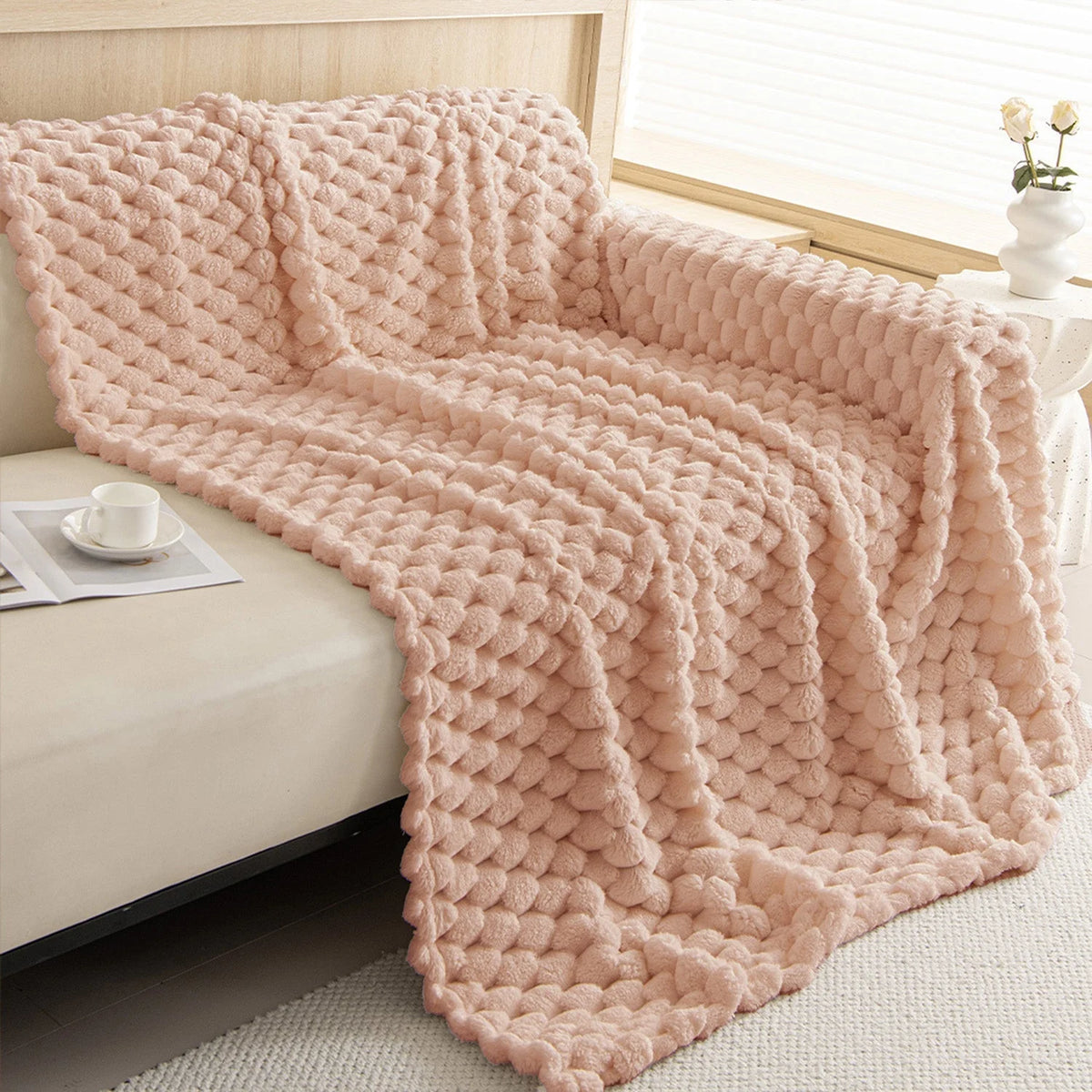 Sofa Cover Woven Fabric Machine Washable Pet & Stain Protection