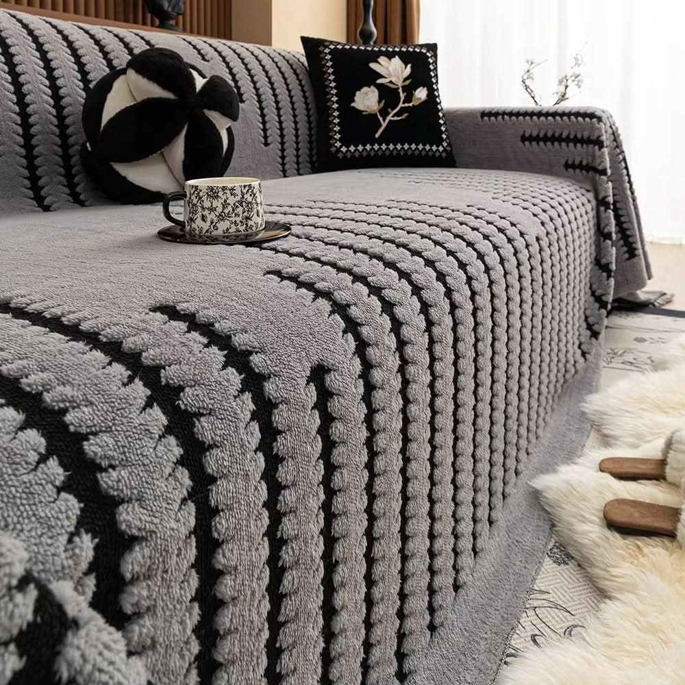 Sofa Throw Plush Quilted Non-Slip Backing Sofa Protection