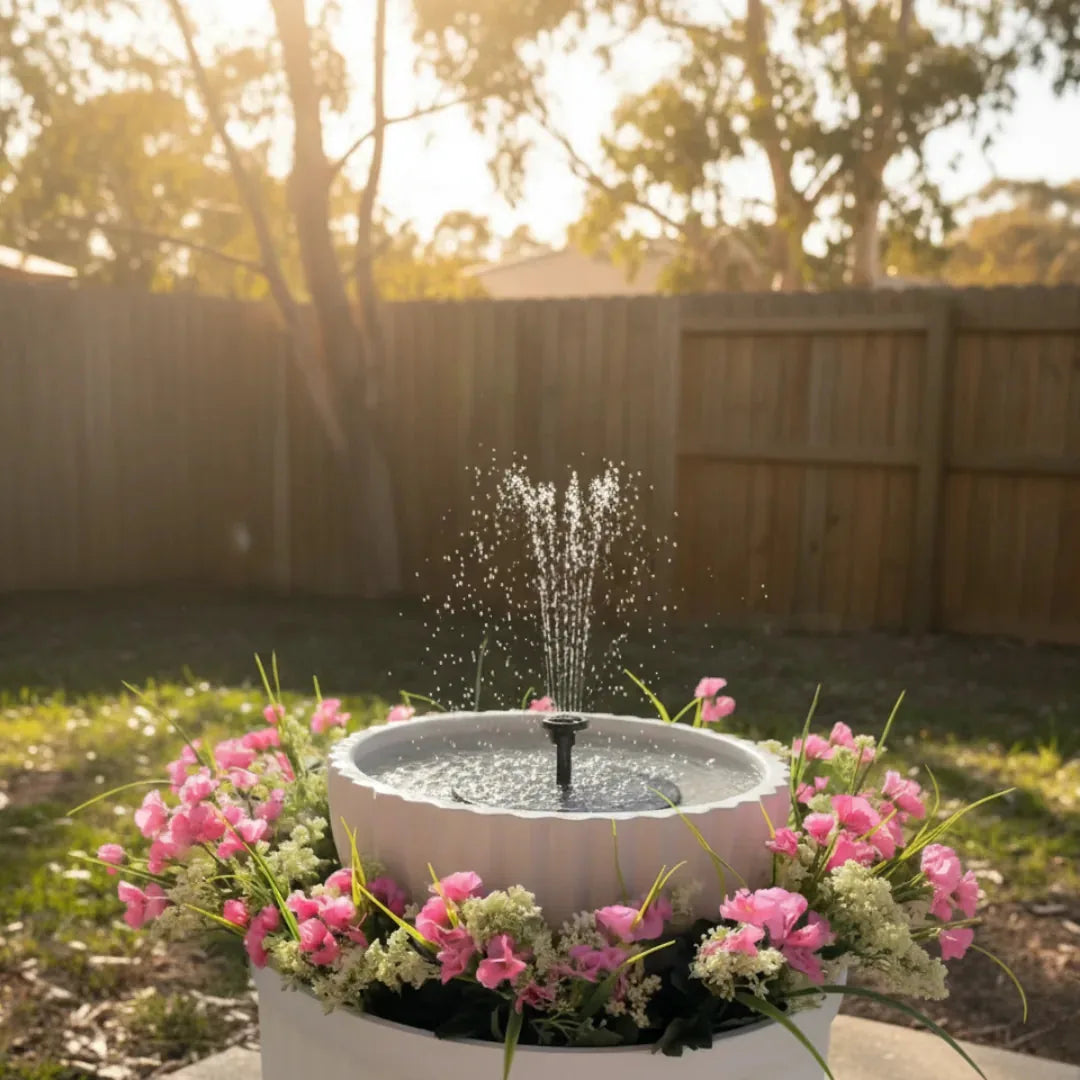 Solar Fountain Bowl-Compatible Pond-Free