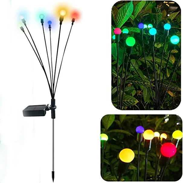 Solar Garden Light Starburst Design Weather-Resistant