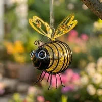 Solar Garden Lights Hanging Bee Design Set of 2
