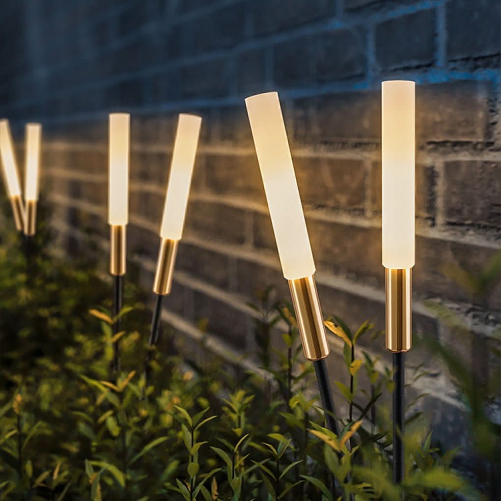 Solar Garden Lights Reed-Style Solar-Powered Weatherproof