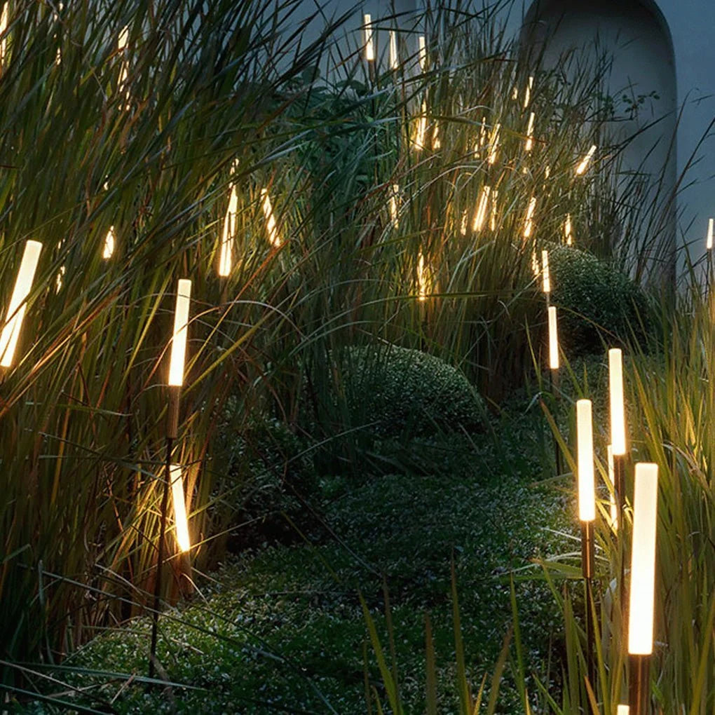Solar Garden Reed Lights Warm White LED Weatherproof