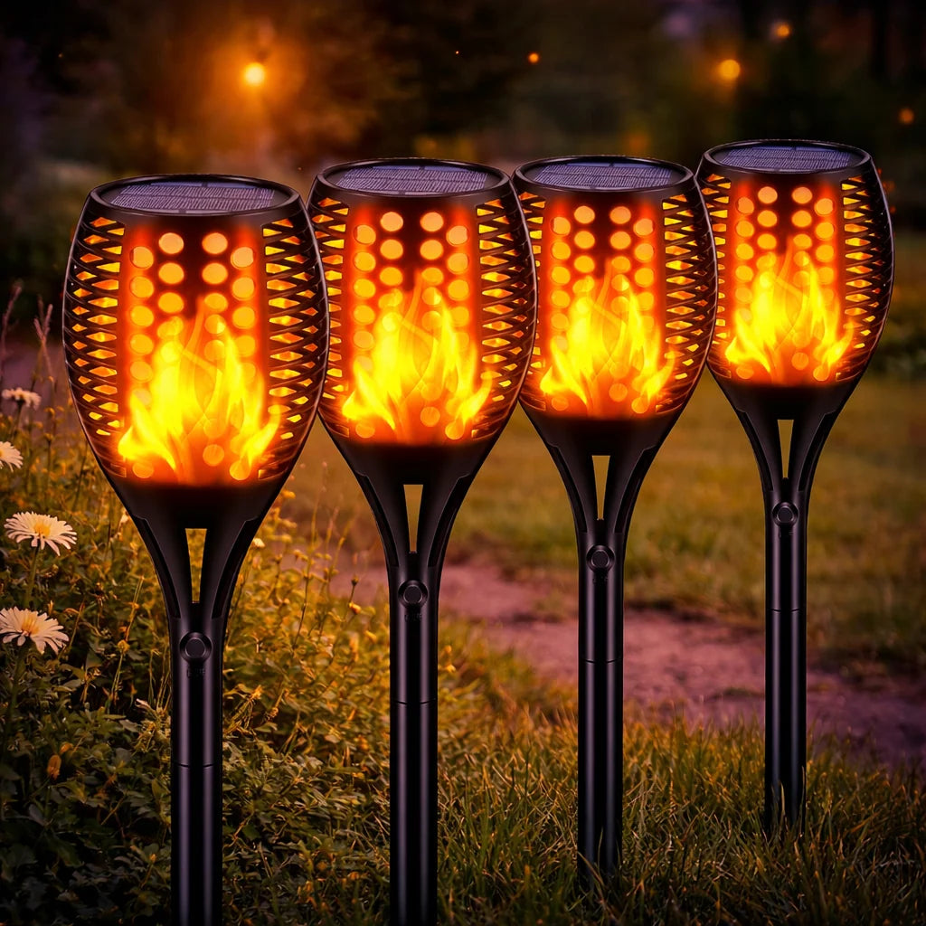 Solar Garden Torch Flickering Flame LED IP67
