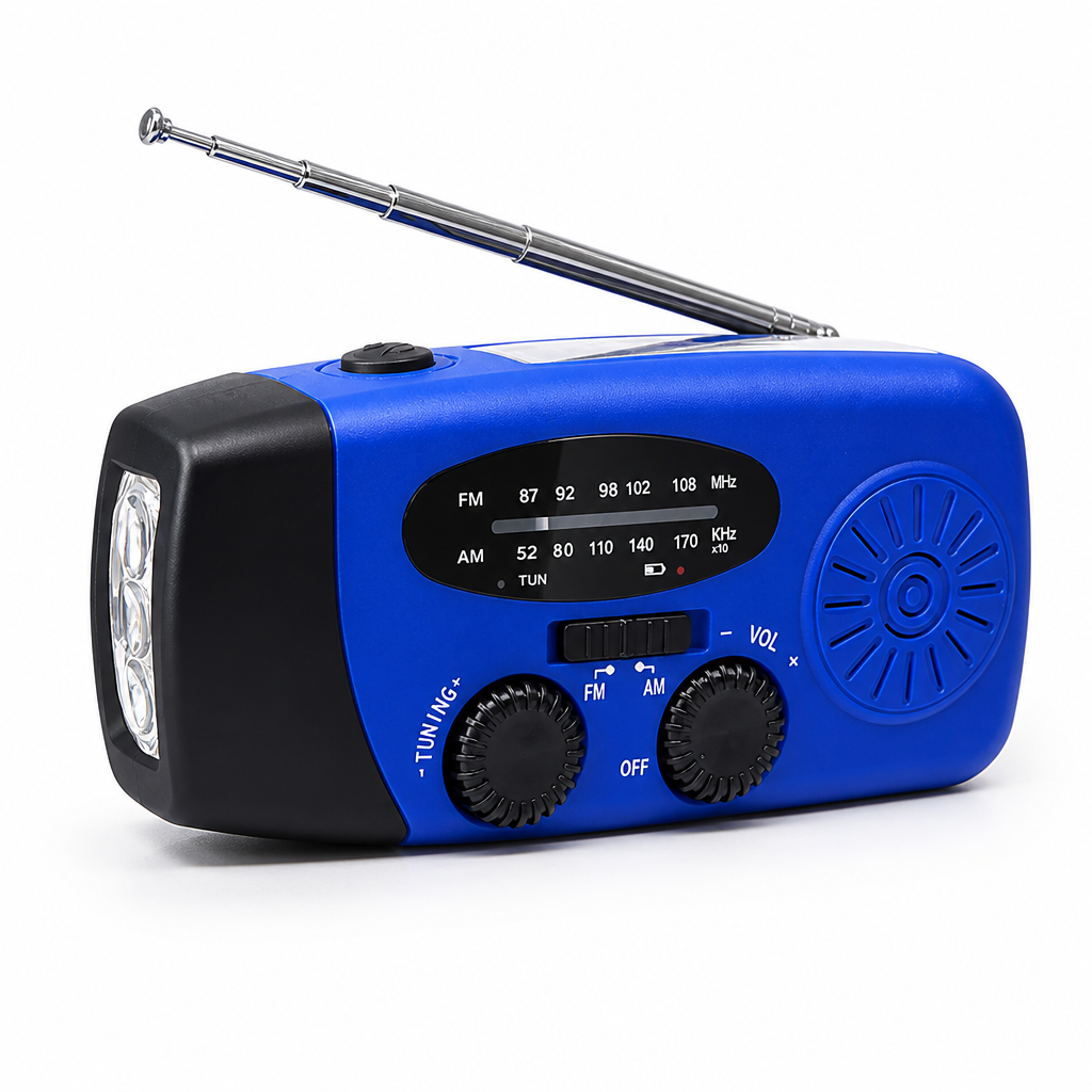 Solar & Hand-Crank Rechargeable Emergency Radio
