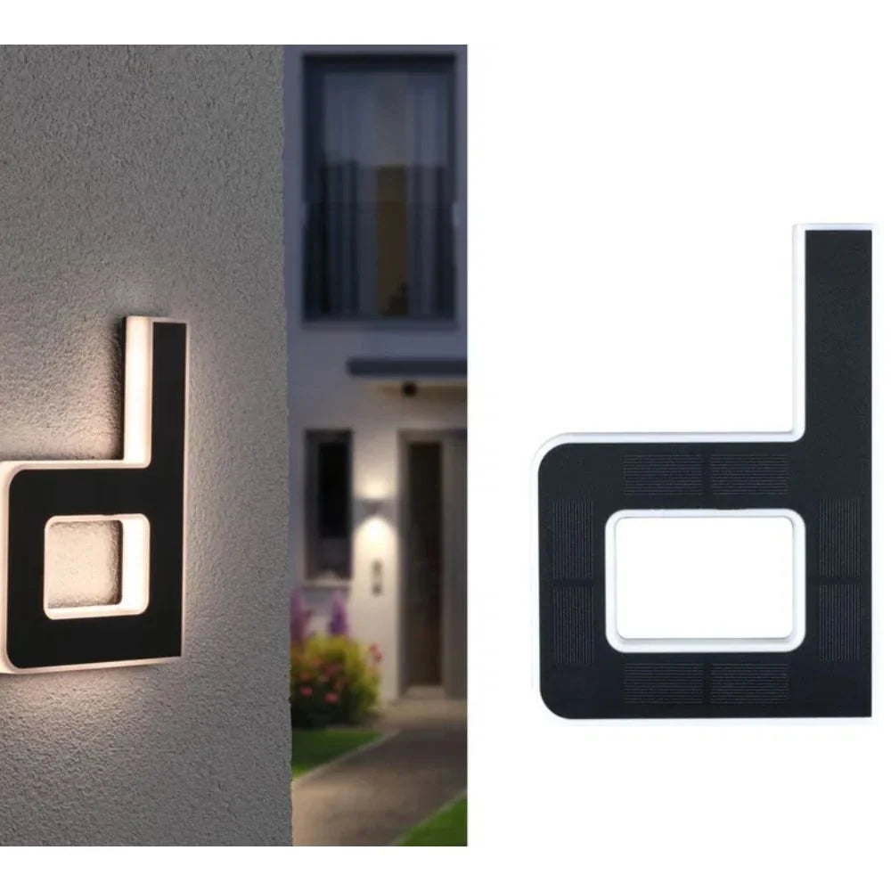 Solar House Number LED Light Automatic Dusk Sensor