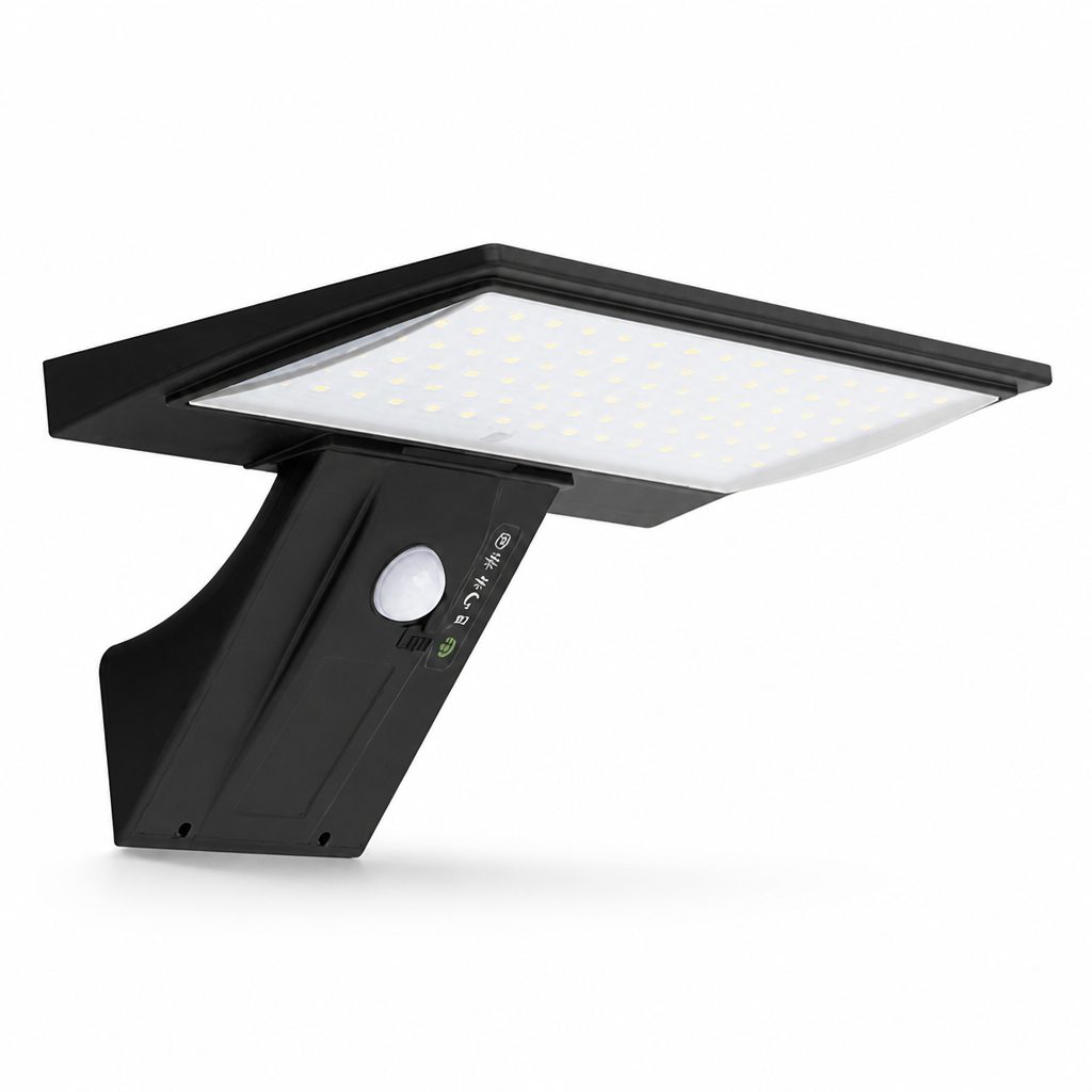 Solar Motion-Sensor & Remote LED Wall Light