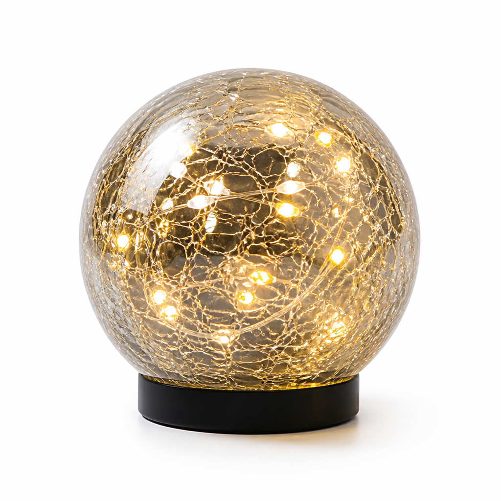 Solar-Powered Automatic Broken-Glass Garden Lamp (IP55 Waterproof)