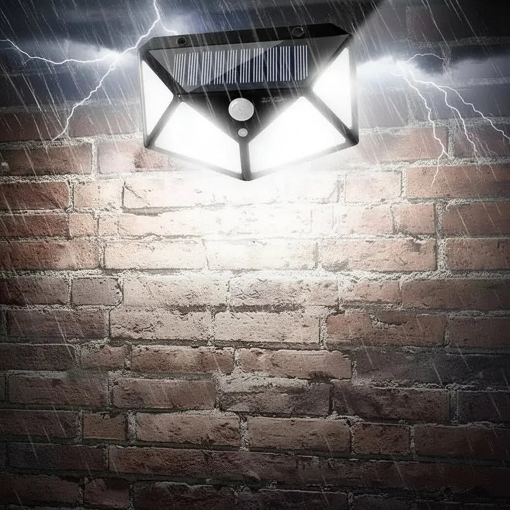 Solar Security Light Motion-Activated LED Outdoor Use
