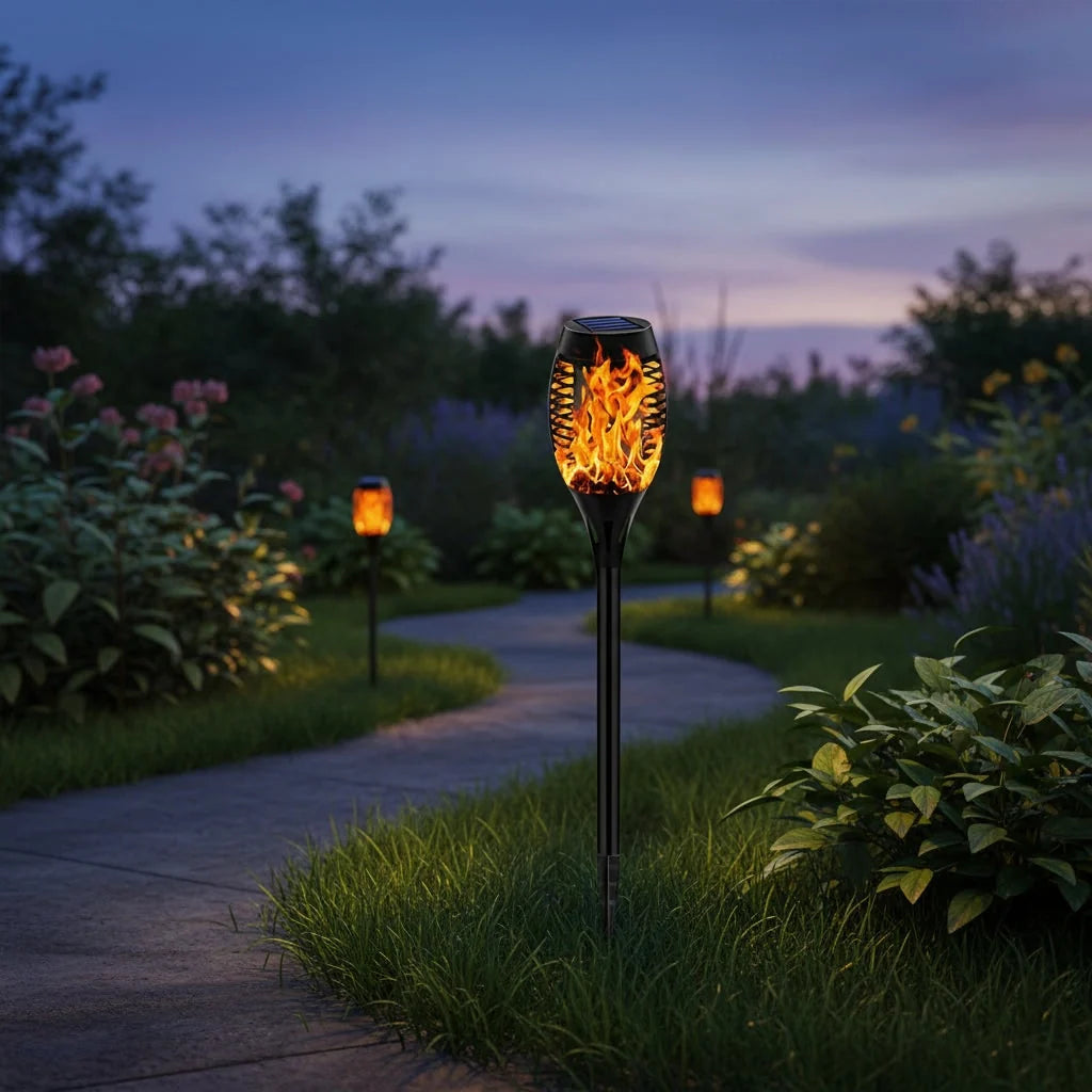 Solar Spotlight Adjustable Head Separate Solar Panel