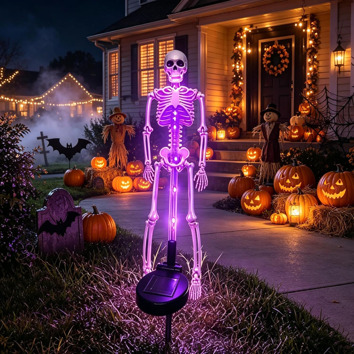 Solar Stake Lights Skeleton Set of 2