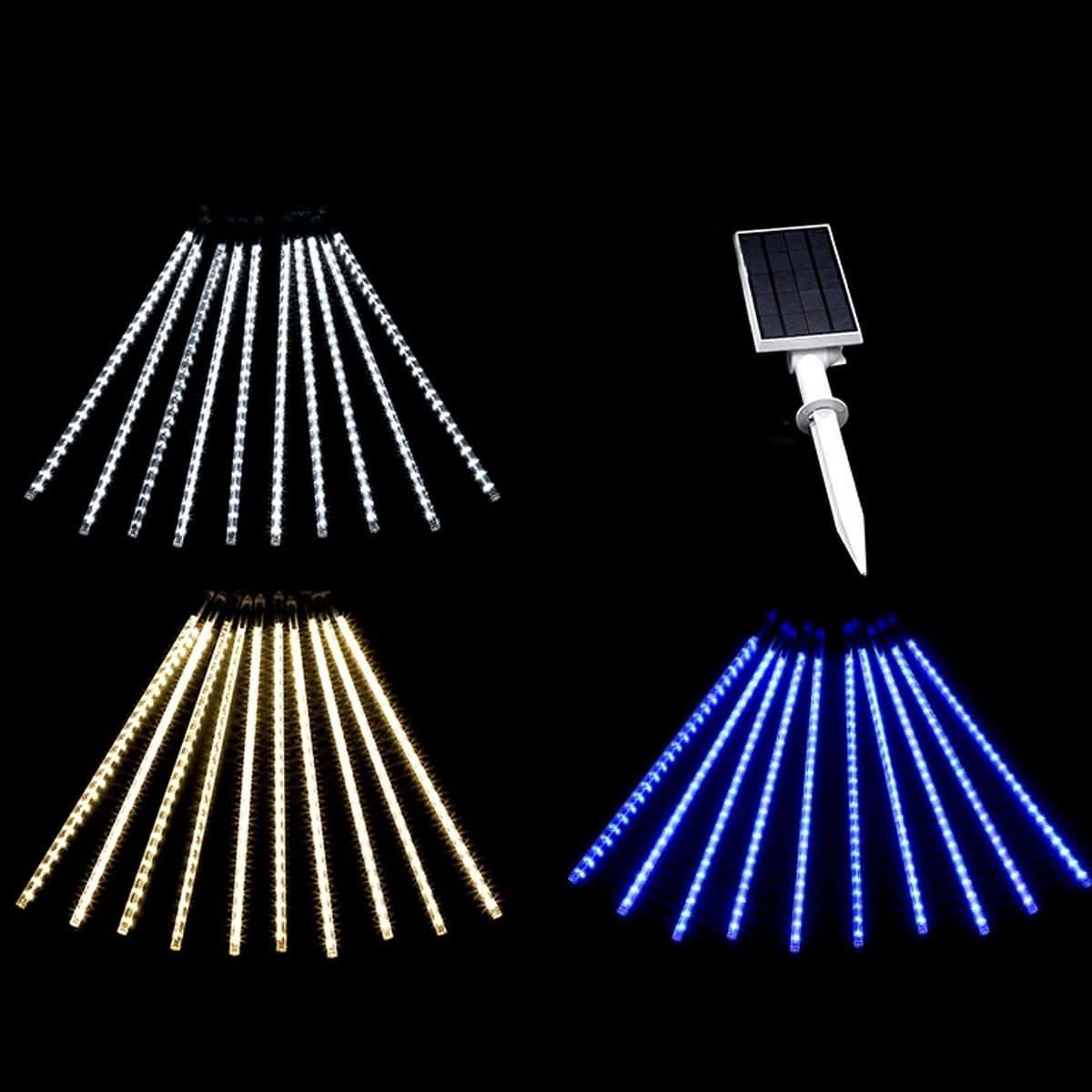 Solar Tree String Lights Solar-Powered Meteor Effect IP65 Waterproof