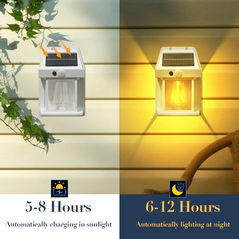 Solar Wall Light Motion Sensor IP65 Weatherproof