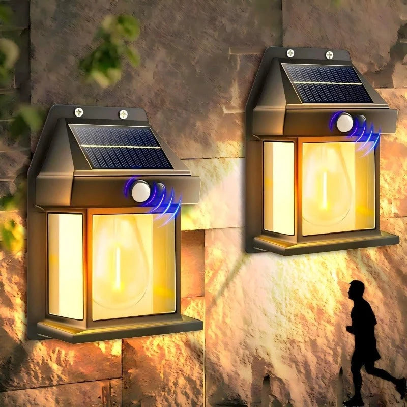 Solar Wall Light Motion Sensor IP65 Weatherproof