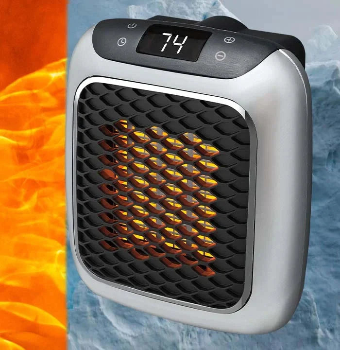 Space Heater Plug-In Compact With Timer & Safety Protection